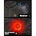 thumbnail image 4 of Men's Fleece Lined Jacket Fuzzy Sherpa Full Zip Thermal Coat Lightweight Outwear for Fall Winter (Pure Gray M), 4 of 7