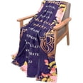 thumbnail image 2 of LHSHID Christian Gifts for Women Religious Gifts for Father Christian Birthday Gifts Catholic Bible Verse Blanket Inspirational Spiritual Scriptures Dark Blue Soft Throw Blanket for Women Man 60x80in, 2 of 6
