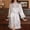 White, variant on asdoklhq Robe for Women Casual Feather Robe Dressing Gown Kimono Satin Sleeve Bathrobe Black L