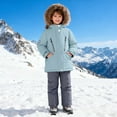 thumbnail image 2 of KAUOD Kids 2 Piece Snowsuits Waterproof Hooded Ski Jackets Bib Pants Set Boys Girls Snowboard Insulated Winter Coats Snowpants, 2 of 8