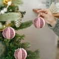 thumbnail image 6 of Pink Foam Christmas Ornaments Set, Holiday Tree Decorations, Festive Party Ball Decor for Home, Garland, Gift Toppers, 6 of 6