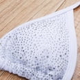 thumbnail image 6 of Women Swimsuits Embroidered Bandeau Boho Chic Bikini Top Bathing Suit,White,M, 6 of 7