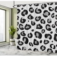thumbnail image 4 of Ambesonne Animal Shower Curtain, Leopard Theme Wild Artwork, 69"Wx70"L, Pale Purpleblue, 4 of 4