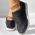 thumbnail image 5 of Wovix Women Glitter Sparkly Fashion Sneakers Shiny Casual Shoes Bling Sequin Concert Low Cut Shoes Trendy Streetwear Daily, 5 of 7