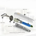 thumbnail image 4 of HUGFEGWE Electric Peeler Handheld USB Rechargeable Fruit Vegetables Peeler with 3 Cutter Heads for Home CJB91-121442, 4 of 9