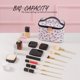 thumbnail image 2 of Bolsa de maquillaje AmbeAlla, grande, rosa, con soporte para brochas, 2 of 7