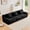 Black + 3 Seat, variant on 3-Seat Boneless Teddy Fabric Sofa with Curved Armrests, No Assembly Modular Cloud Couch for Living Room, Bedroom, Reading Nook, Orange