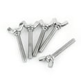 thumbnail image 2 of Tornillo de Mariposa Nikou 5 Piezas Acero Inoxidable 304 Sujetador de Maquinaria Color Plata, 2 of 3