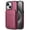 Red, variant on Compatible With iPhone 15 Magnetic Detachable Wallet Case,PU Leather Back Flip Kickstand,[Compatible With Magsafe],With Card Slots,Shockproof Rugged Phone Case Cover,Purple