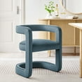 thumbnail image 2 of Side Dining Chair, Blue, Velvet, Bar Pub Cafe Bistro Dining Kitchen Hospitality Restaurant, Modern Contemporary, HB37486, 2 of 11