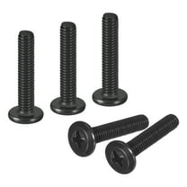 25Pack M4-0.7 x 20mm Flat Round Head Machine Screws, Phillips Drive Fastener