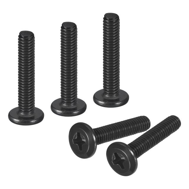 20Paquete M4-0.7 x 20mm Tornillos de Cabeza Redonda Plana, Accesorio de Conducción Phillips