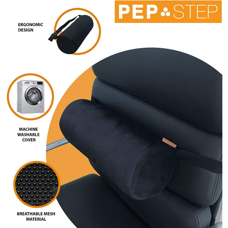 Ventilating Mesh Lumbar Roll Chair Back Support & Lumbar Pillow