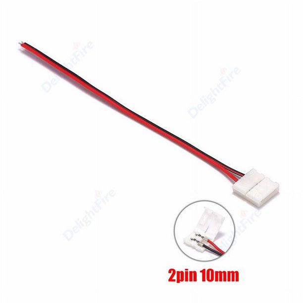 Conector de cinta LED de 2 pines, accesorios de tira LED, 8/10mm, adecuado para 2835, 3528, 5050, 5730, 5630, SMD, 5/10 Uds.
