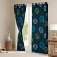 thumbnail image 3 of Feelyou Green Volleyball Print Blackout Curtains Set of 2 (52x84 Each), Ball Sports Lover Window Curtains, Teens Kids Boys Girls Curtains and Drapes, Living Room Curtains Decor, 3 of 6