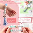 thumbnail image 3 of 6/10/12 Set Teacher Appreciation Gift Bulk Keychain Bracelet with Cards for Women Back to School Teachers Gifts, 3 of 6
