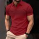 thumbnail image 4 of Camisas de Manga Larga para Hombres Suéter Cremallera Impresión Solapa Cuello, Blusa Casual para el Invierno, 4 of 6