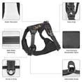 thumbnail image 3 of Vsdgher Snake Sleep Pattern Dog Harness,No Pull Pet Harness with Soft Padded Handle,Adjustable Reflective Vest with 2 Buckles,4 Slide Buckles,S-XL Large, 3 of 4