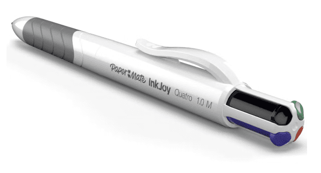 Paper Mate InkJoy Quatro Retractable Ballpoint Pens, Medium Point, Business Colors, 12 Count