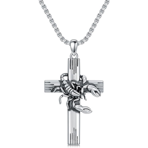 Cross Necklace for Women Men 925 Sterling Silver Rose Sunflower Cross Religious Jewelry Christmas Birthday Mothers' Day Gifts