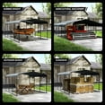 thumbnail image 7 of 10x20 FT Heavy-Duty Portable Garage Carport Canopy with Reinforced Galvanized Steel Frame, All-Weather Shelter for RV Boat Truck Van Storage, 7 of 7