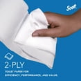 thumbnail image 5 of Scott Professional 100% Recycled Fiber High-Capacity Jumbo Roll Toilet Paper, Bulk (67805), 2-Ply, Septic Safe, White, Non-Perforated (12 Rolls at 1,000' Each, 12,000'/Case), 5 of 11