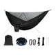 thumbnail image 2 of Hamaca para acampar con mosquitera/mosquitera, correas para árboles de hamaca, mosquetones, cuerda, cordón elástico, montaje, hamaca portátil de Negro DYNWAVEMX Hamaca con red, 2 of 8