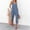 Blue, variant on Idoravan Jumpsuit for Women Clearance Womens Fashion Summer Solid Pocket Casual Sleeveless Suspender Jumpsuit