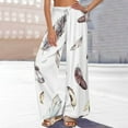 thumbnail image 2 of Ofertas en Walmart! QATAINLAV Wide Leg Pants for Women Fashion Floral Print Boho Beach Pants Casual High Waisted Flowy Lounge Palazzo Trousers Multicolor XL, 2 of 7
