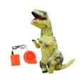 thumbnail image 3 of Disfraz inflable de dinosaurio, disfraz de soplado de aire, mono, accesorios, juego de roles, disfraz para fiesta temática de , Niños amarillo, 3 of 9