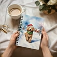 thumbnail image 3 of Hello Winter Goldendoodle Frosty Morning Walk Welcome Snowy Christmas Spiral Bound Journal Doodle Dog Lover Gifts Idea 5x7in Spiral Notebook - 02018, 3 of 5