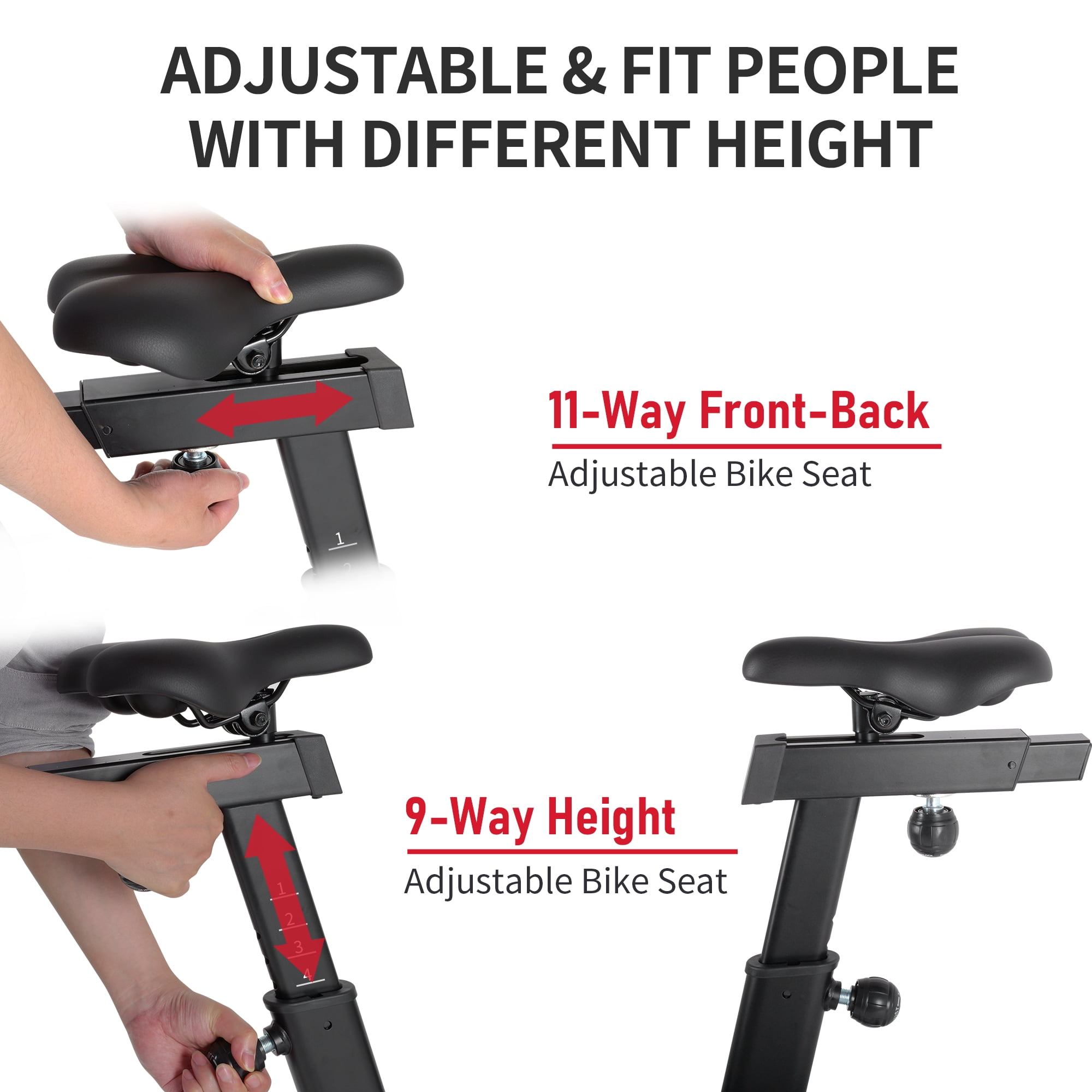 leikefitness Fan Exercise Bike Upright AirBike Indoor Cycling Stationary Bicycle with Unlimited Air Resistance System,Heart Rate Compatibility and Tablet Holder for Home Cardio Workout
