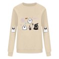thumbnail image 4 of Heisall Womens Hoodie 2025 Autumn Winter Long Sleeve Hooded Pullover Halloween Print Loose Casual Fashion Sweatshirt, 4 of 4