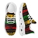 thumbnail image 1 of Zapatos planos con estampado de hojas de marihuana en 3D para mujer, zapatillas cómodas con cordones, calzado ligero, 1 of 6