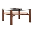 thumbnail image 4 of Modholic Soho Teak Wood Coffee Table - Round, Walnut, 4 of 4