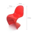 thumbnail image 6 of Joernso 1:12/1:6 Dollhouse Chair Creative Decorative Plastic Dollhouse Mini Chair Model Furniture Photo Prop, 6 of 8