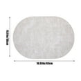 thumbnail image 3 of Oval Cloth Grain Leather Placemats, Oil Proof Western Food Heat Insulation Mats, Home Mats, Good Material, Water Oil Resistant, Non-slip, Easy to Clean, Flexible Use, 3 of 6