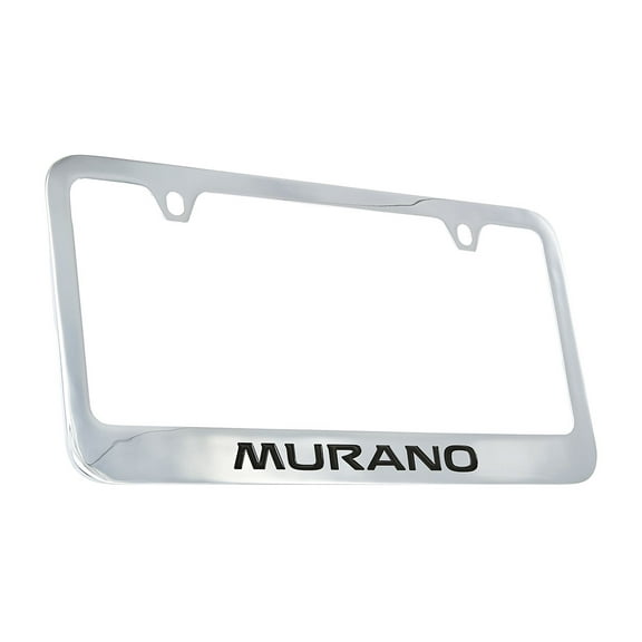 Nissan Murano chrome plated metal license plate frame holder
