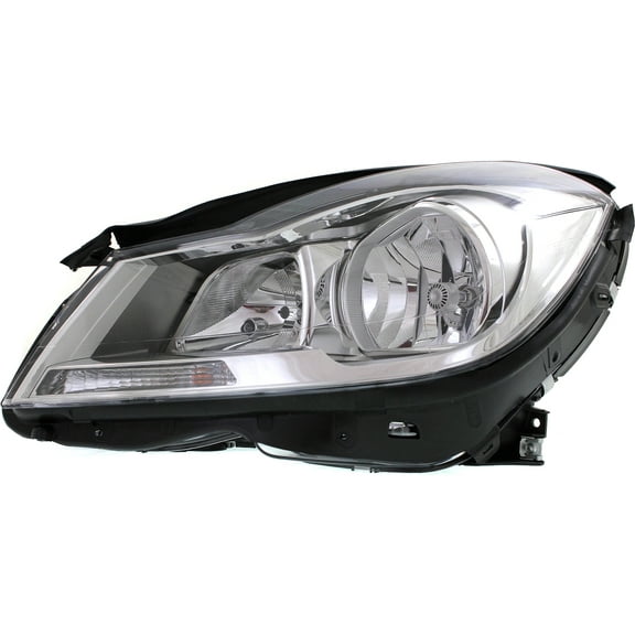 Headlight Compatible With 2012-2014 Mercedes Benz C63 AMG C350 Left Driver Halogen With bulb(s)