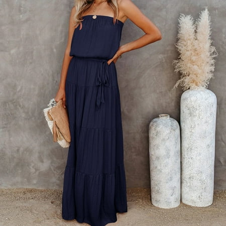 

Women s Casual Bra Lace Up Sexy Backless Dress Cake Dress Commuting Dress