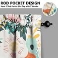 thumbnail image 5 of Kitchen Curtains and Valance Set 36 Inch Tier Pioneer Colorful Floral 3 Pieces Set Dining Room Small Curtain Drapes Cafe Curtains Valance for Home Decor Rod Pocket, 5 of 6