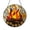 Acrylic 3.5 Inch, variant on Fire Stained Glass Window Art, Cozy Campfire Suncatcher Gift for Nature or Camping Fans