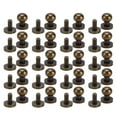 thumbnail image 3 of Brass Rivets, 20 Set Brass Rivets Bronze Hardware Monk Head Accessories with Wear Resist for Belts, Purses, Shoes, Clothes, Leather, DIY Projects, 3 of 7