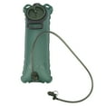 thumbnail image 1 of Water Pouch Hydration Pack, Excellent Sealing Translucent OD Green 100cm PVC Water Pipe Portable Cycling Hydration Bladder Dust Cover Food Grade  for Hiking 2L, 1 of 7