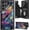 Color Chinese Dragon, variant on Case for Samsung Galaxy S24 Case Wallet Case with Card Holder, PU Leather Kickstand Double Magnetic Clasp Shockproof Cover Case for Galaxy S24, Ice and Fire Tiger