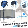 thumbnail image 4 of Plexalife Trampoline Safety Enclosure Set including Net, 6 Poles (with 6 pole caps), Pole Foam Sleeves - Fits 12ft Round Trampoline Frame - Installs Outside the Frame, 4 of 7