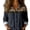 Navy, variant on Collared Shirts for Women with Buttons Denim Patchwork Pullover Printed Topss Casual Jean Tops Blouses