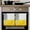Yellow Gray White, variant on Yellow Gray 1 Pack Kitchen Towel, Water Absorbent Dish Towel, Oil Painting Modern Abstract Geometric Decorative Hand Towels - Quick Drying Cloth for Cooking Baking, 18x28 Inch