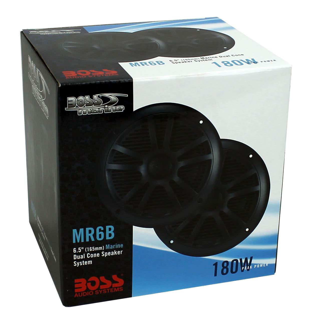 black Boss Audio MR6B Boss Mr6b Marine 6.5/" Dual Cone Speakers