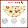 thumbnail image 3 of Rateoe Watercolor Bee Honey Honeycomb Bee Pattern Christmas Tree Skirt with Ties , Christmas Tree Decorations, Farmhouse Christmas Decor Xmas Holiday Decorations-36", 3 of 6
